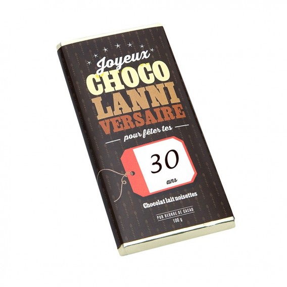 Tablette chocolat Anniversaire