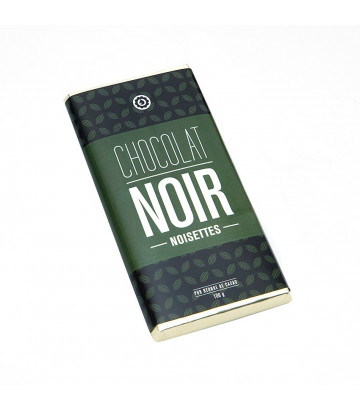 Tablette chocolat noir et noisettes