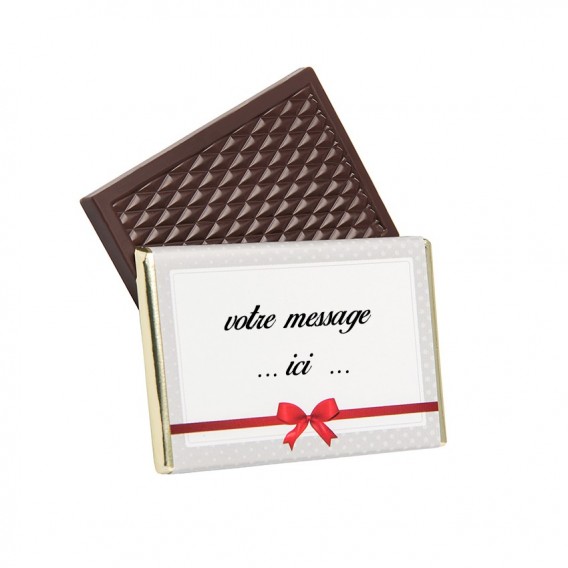 chocolat à personnaliser avec votre message