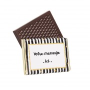 Mini tablette de chocolat de Noël personnalisée