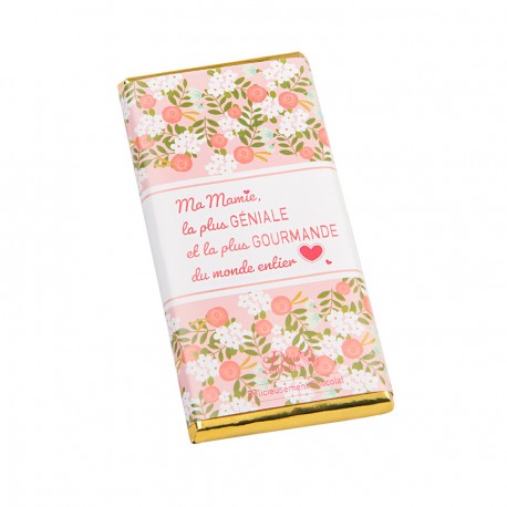 Tablette chocolat "Bonne Fête Mamie"