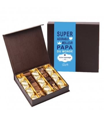 Chocolats SuperPapa avec votre message