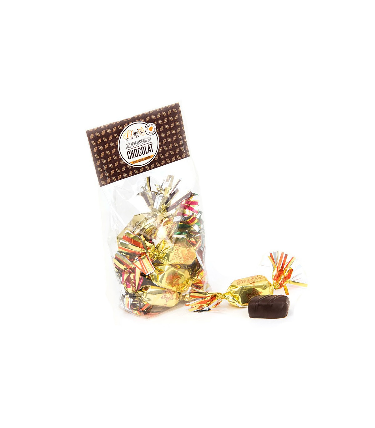 Papillotes chocolat - Papillotte au chocolat D'lys couleurs