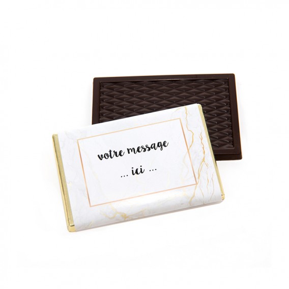 Mini tablette de chocolat personnalisée