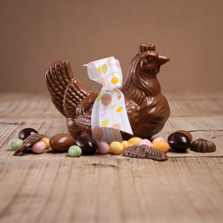 Poule chocolat de Pâques