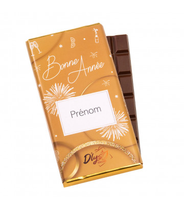 Tablette chocolat personnalisée Bonnes année