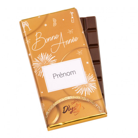 Tablette chocolat personnalisée Bonnes année