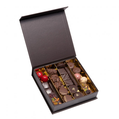 Boite de 25 chocolats - Livraison chocolat D'lys couleurs