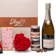 chocolat rose champagne saint-valentin