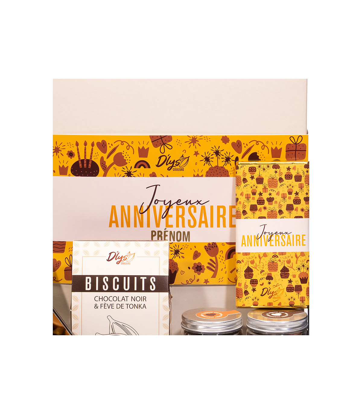 Coffret chocolat champagne - Coffret cadeau D'lys couleurs