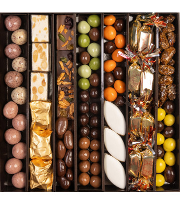 Boite de chocolats de Noël - Boutique de chocolats de noel D'lys couleurs