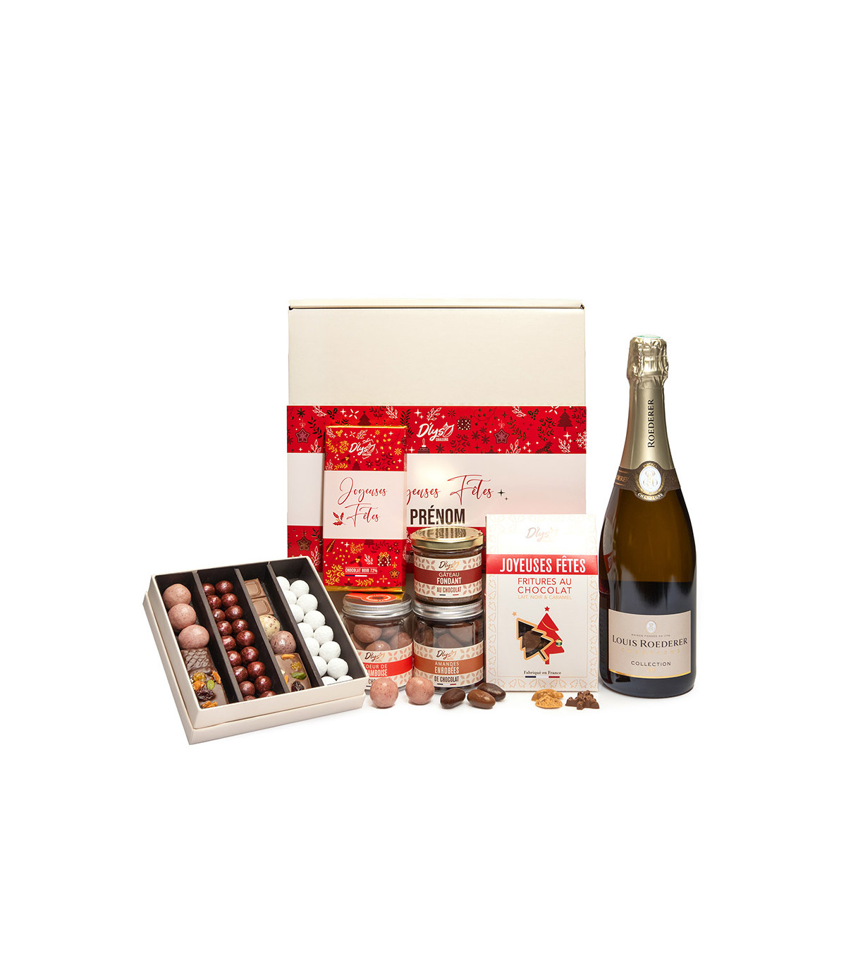Chocolat de Noël et vin d'Alsace - Cadeau de noel original D'lys couleurs