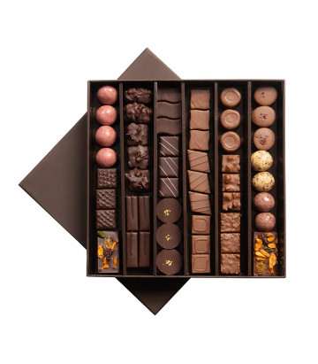 Boite chocolat 500g - Livraison chocolat France avec D'lys couleurs