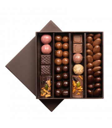 Cadeau chocolat personnalisé - Mini tablette Chocolat D'lys couleurs