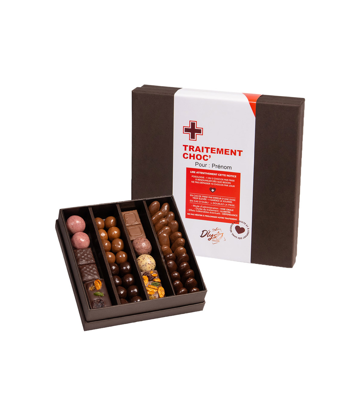 Tablette chocolat personnalisée - Chocolat en ligne D'lys couleurs