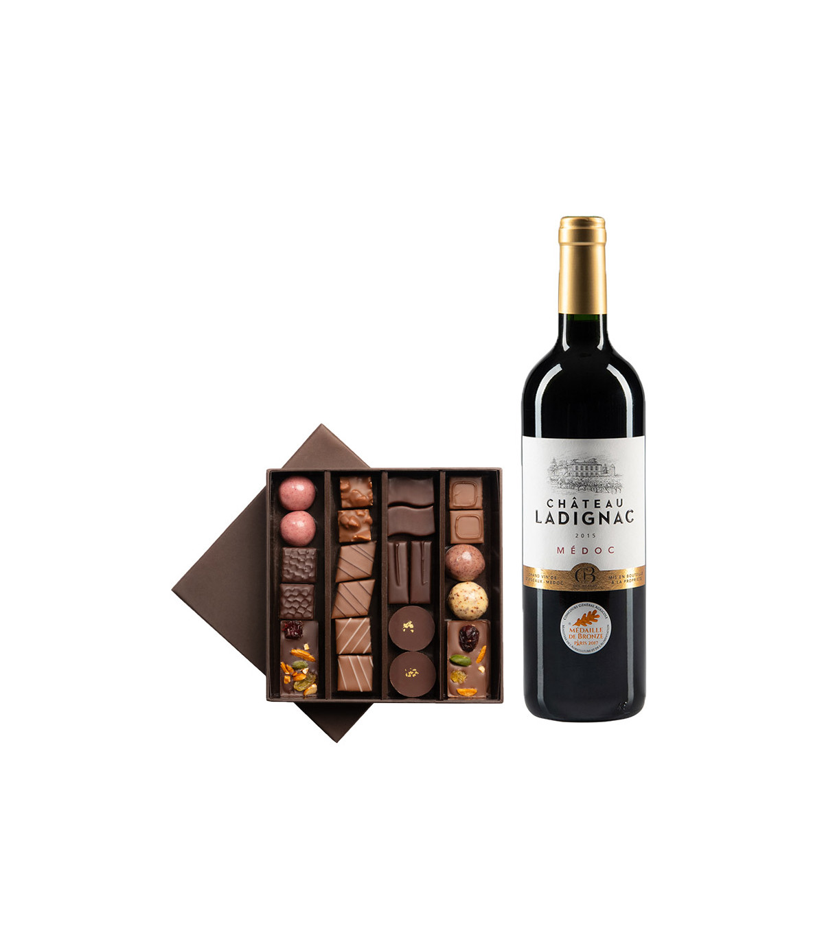Vin et chocolats - Livraison chocolat et vin D'lys couleurs