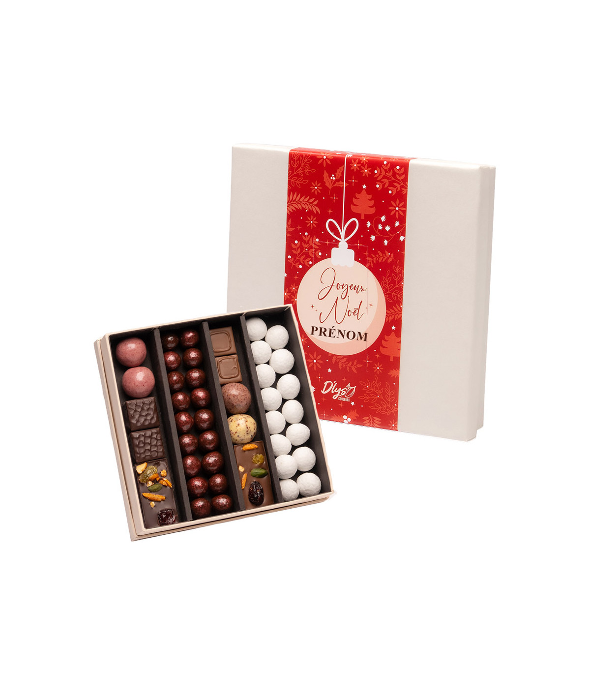 Livraison chocolat de Noël personnalisé - D'lys couleurs