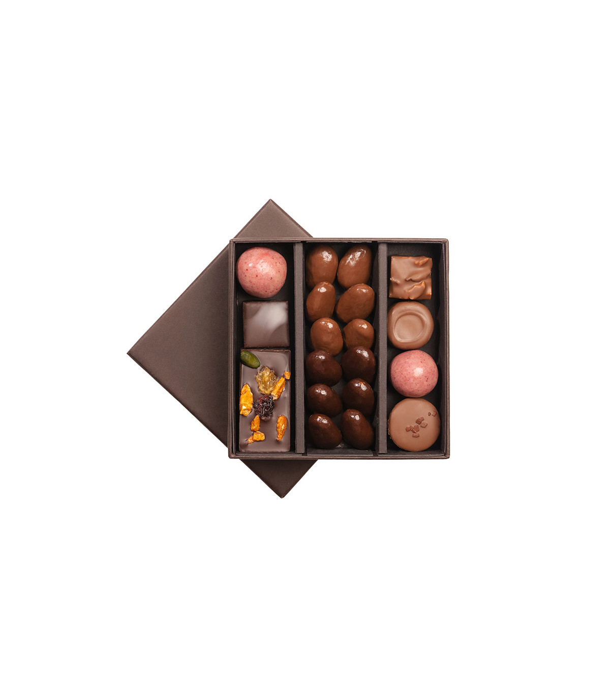 Boite de 25 chocolats - Livraison chocolat D'lys couleurs