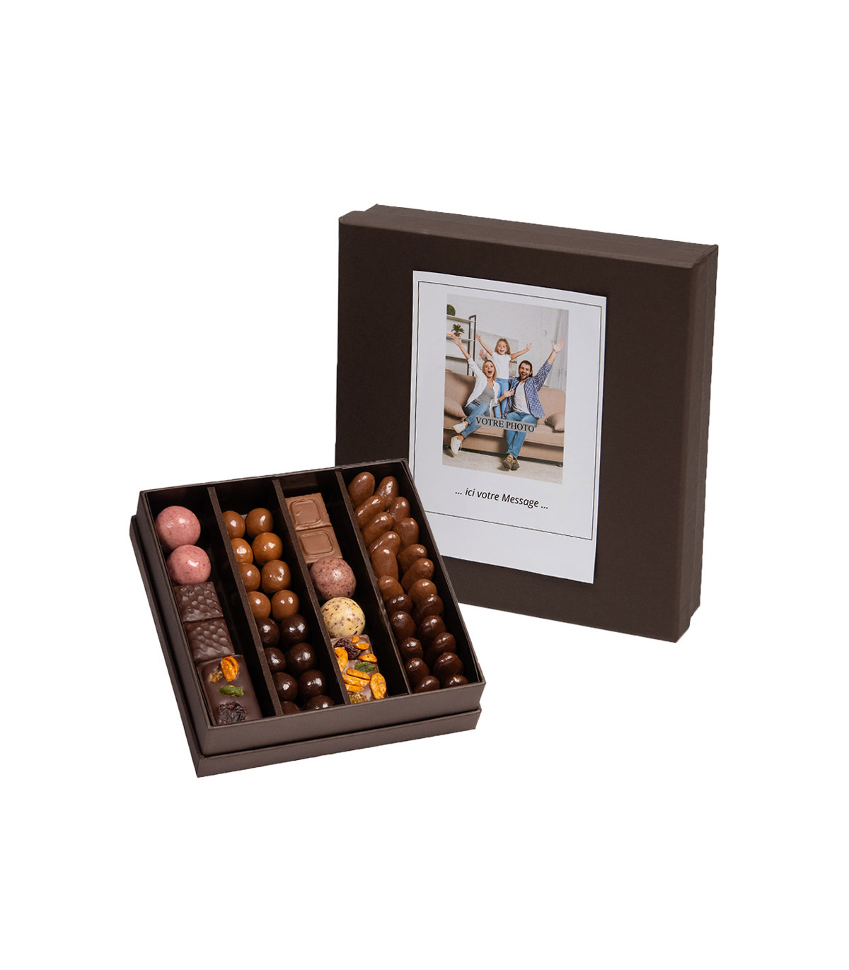 Coffret de chocolats personnalisé - Cadeau D'lys couleurs