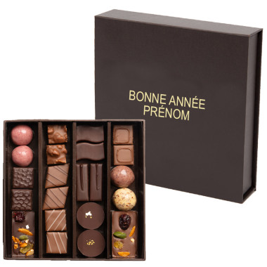Boite de chocolats personnnalisée Bonne année