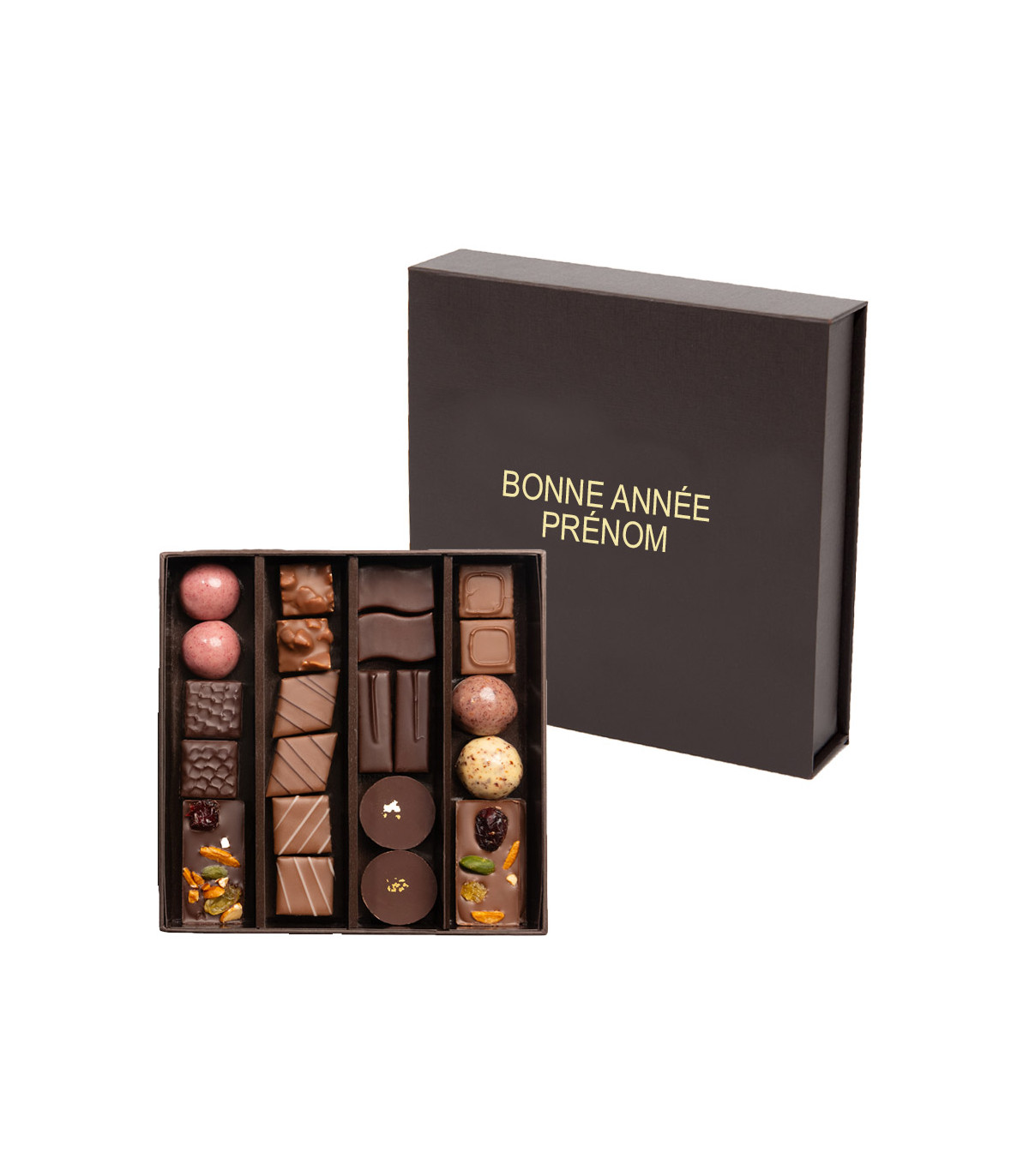 Livraison chocolat Bonne Année personnalisé - D'lys couleurs