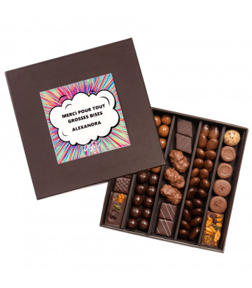 Chocolat à message personnalisé
