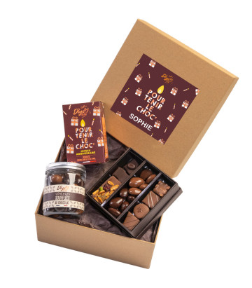 coffret anniversaire chocolat personnalisé