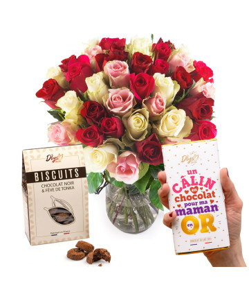 Roses Chocolats fête des meres