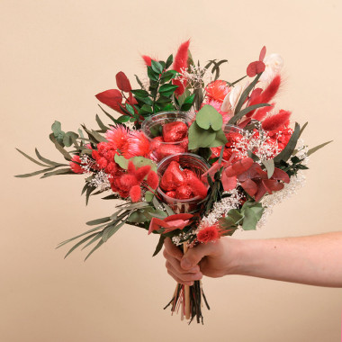 bouquet de chocolats saint Valentin