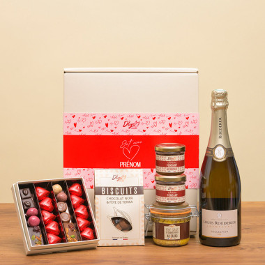 chocolat champagne saint-valentin