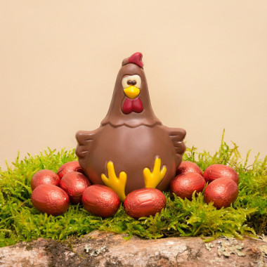 Poule chocolat de Pâques