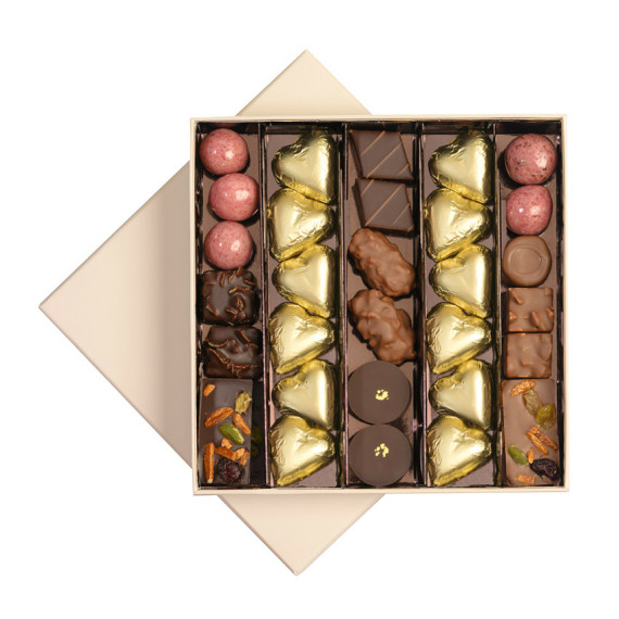 cadeau papa chocolats vin
