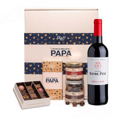 chocolat vin fête des pères