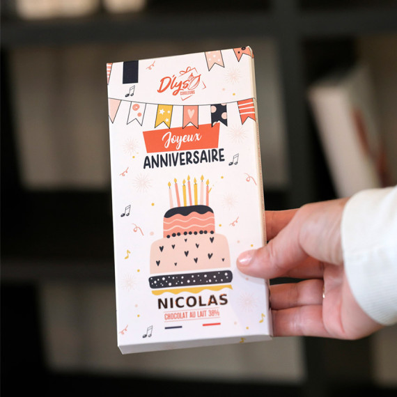 tablette chocolat anniversaire