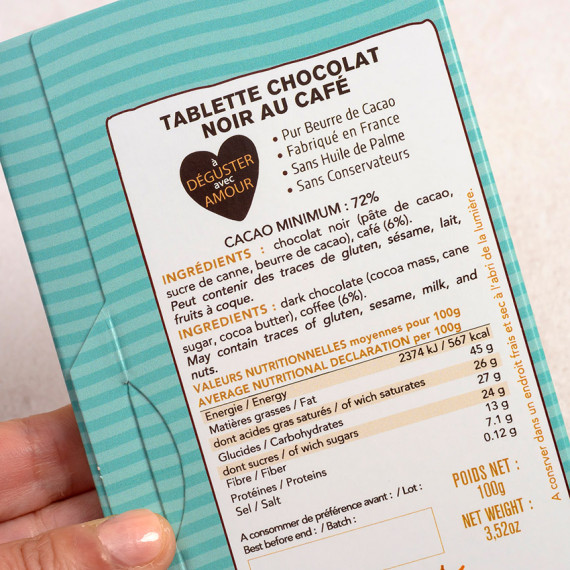 tablette chocolat