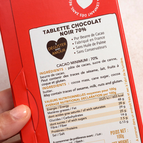 Tablette chocolat