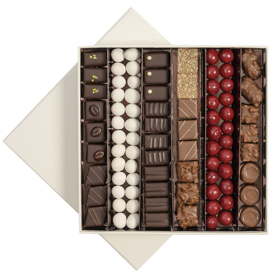 Boite de chocolats Noël personnalisée