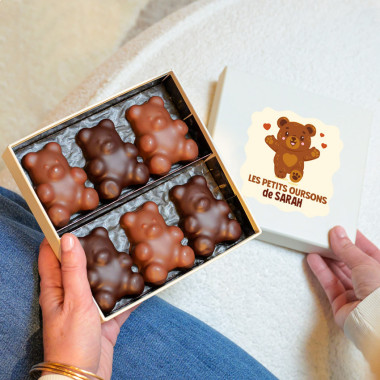 ourson guimauve chocolat