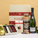 cadeau chocolat noel champagne