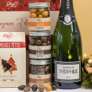 cadeau chocolat noel champagne