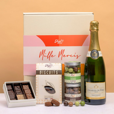 chocolat et champagne personnalisé
