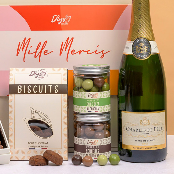 chocolat et champagne personnalisé