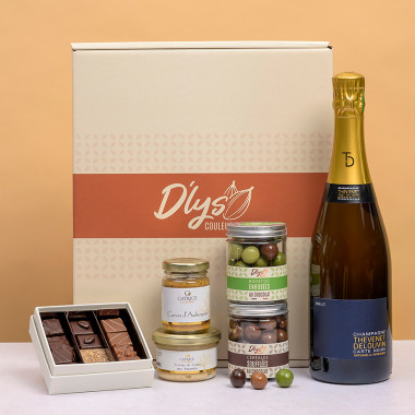 cadeau chocolat champagne