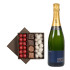 Chocolats de Noël et champagne