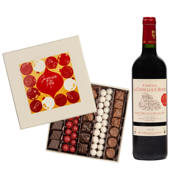 livraison cadeau vin chocolat noel