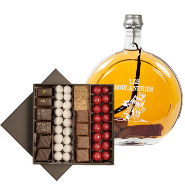 Chocolats de fêtes et Punch au Rhum arrangé au cacao