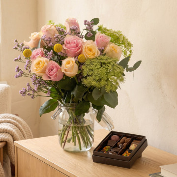 fleurs et chocolat