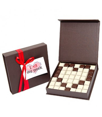 Cadeau geek saint-valentin - Chocolat D'lys couleurs