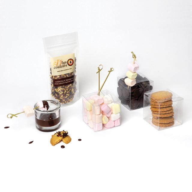 Un kit pour une fondue au chocolat pour 4 personnes