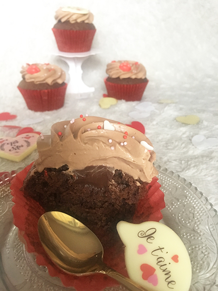 cupcake chocolat saint Valentin